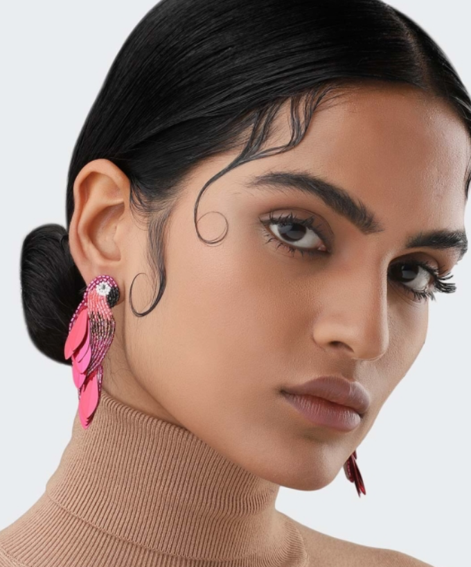 Fuchsia Ara Earrings